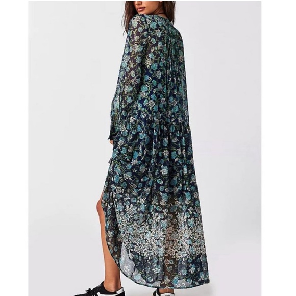 #87. NWOT FREE PEOPLE See It Through Dress / Twilight Combo l - Picture 3 of 9